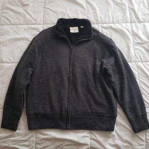 Warm furry zip up jacket